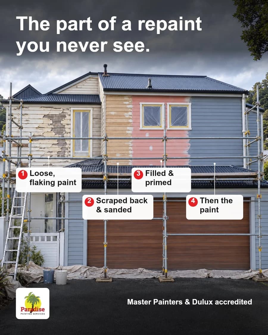 Paradise Painting exterior repaint ad