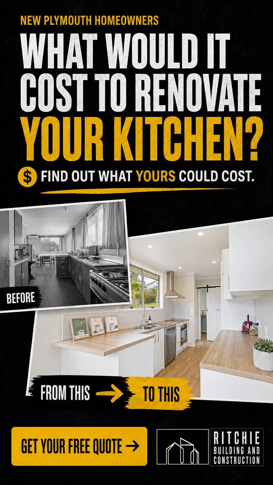 Ritchie Building kitchen renovation cost ad